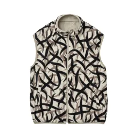 REVERSIBLE FLEECE VEST TRIBAL SNOW