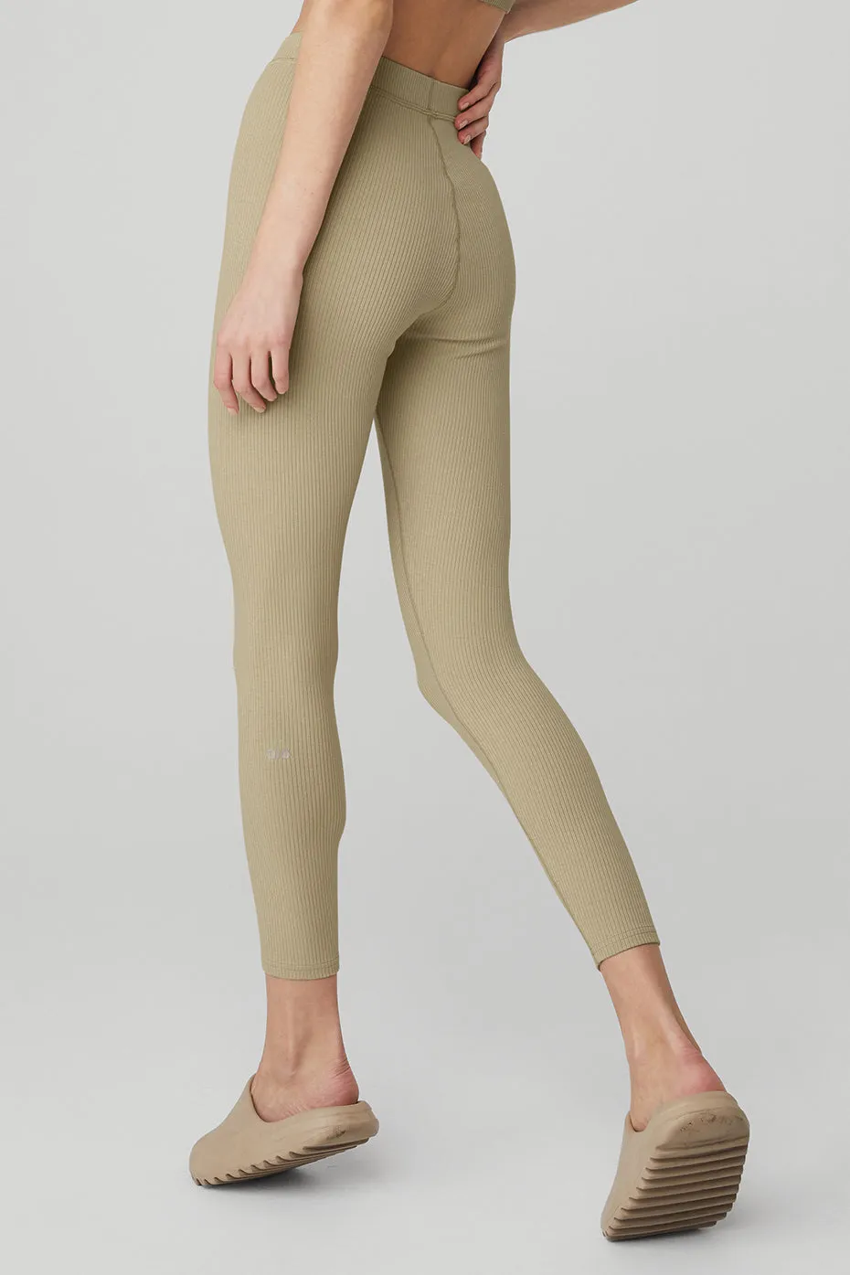 Ribbed High-Waist 7/8 Blissful Legging - California Sand