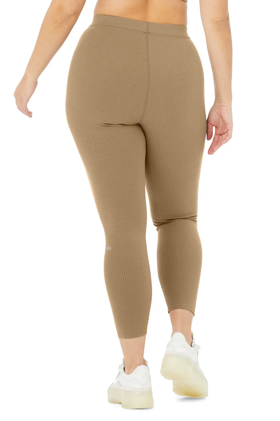 Ribbed High-Waist 7/8 Blissful Legging - Gravel