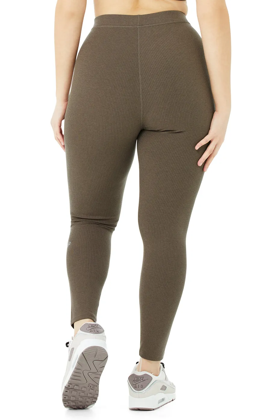 Ribbed High-Waist 7/8 Blissful Legging - Hot Cocoa