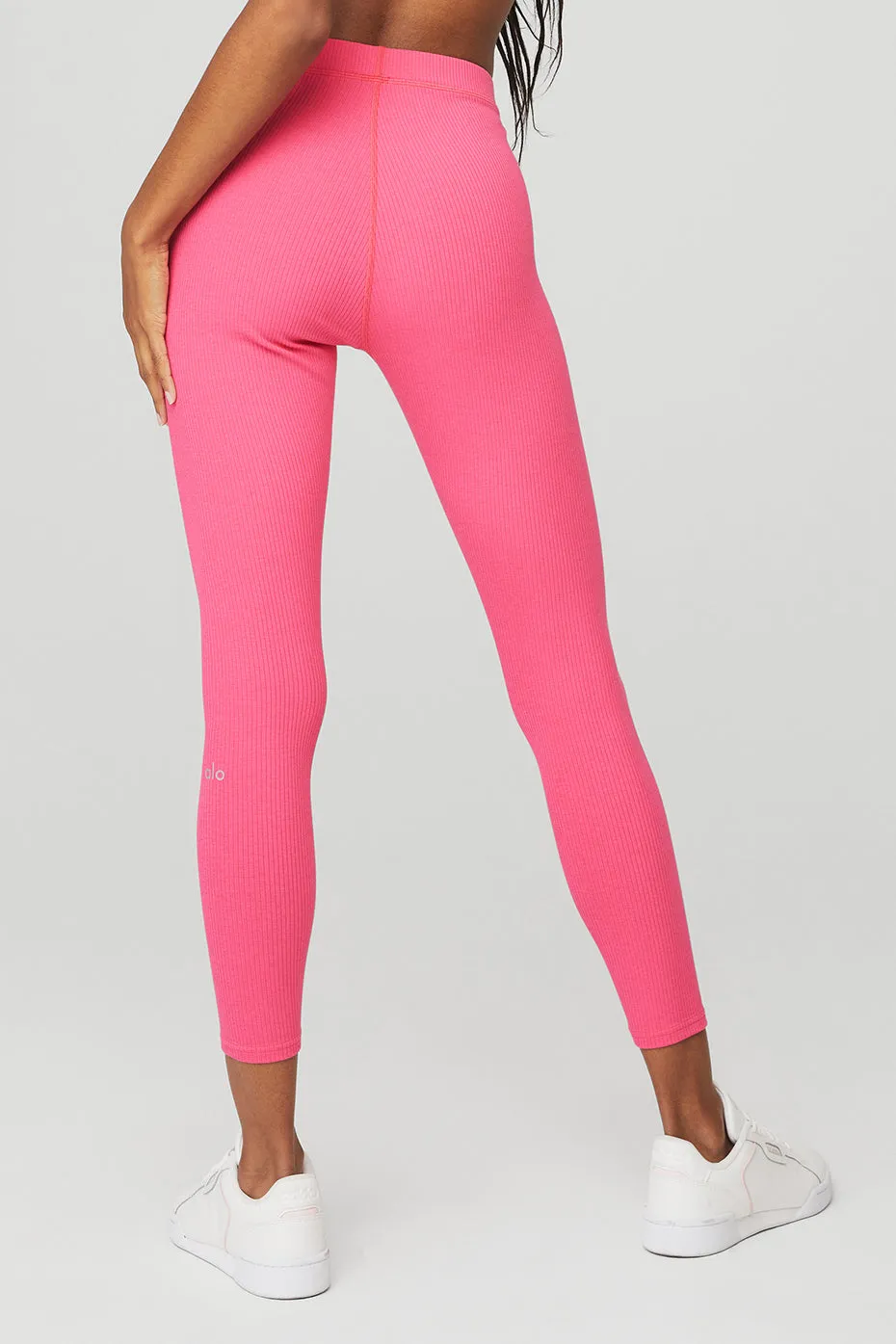 Ribbed High-Waist 7/8 Blissful Legging - Pink Fuchsia