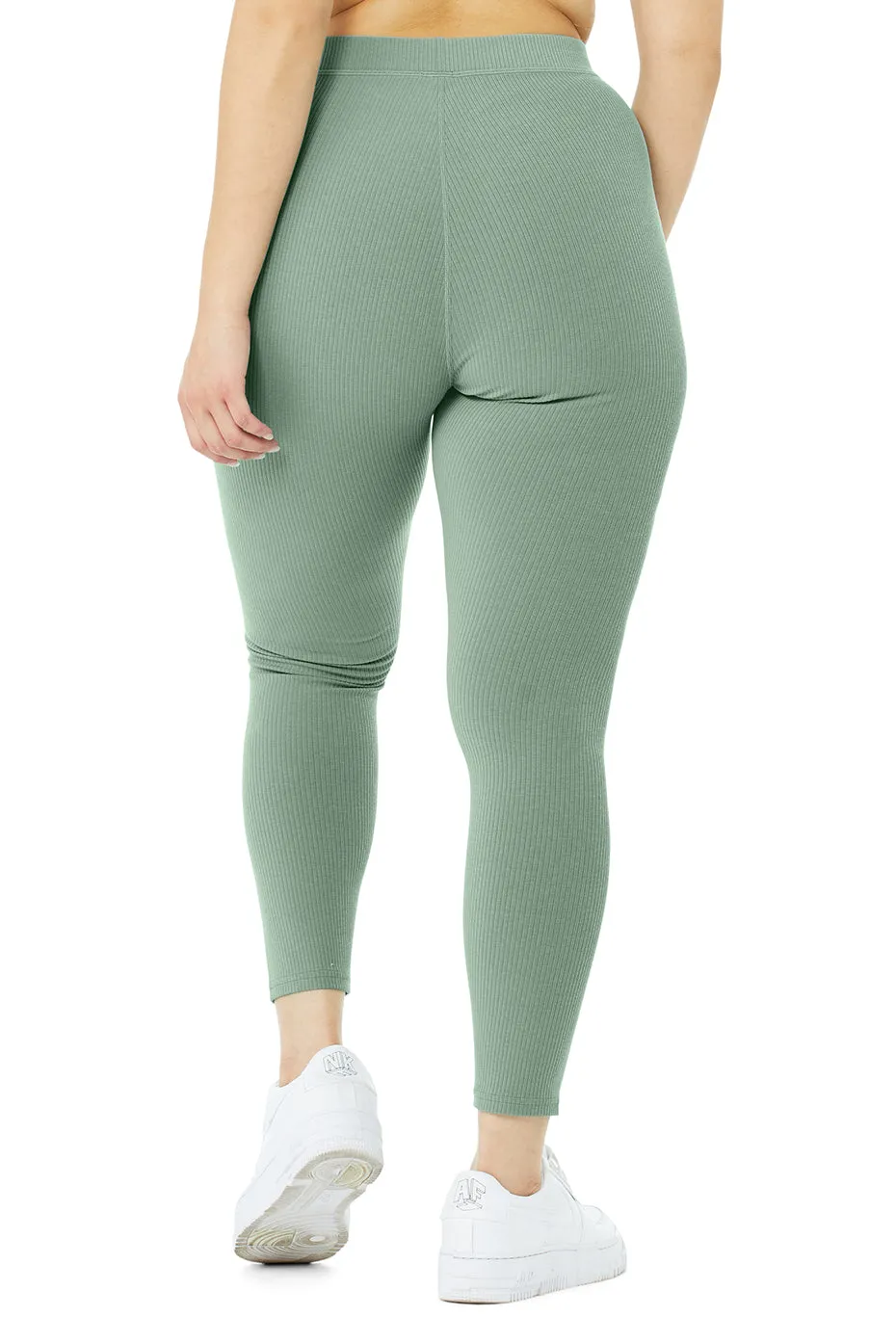 Ribbed High-Waist 7/8 Blissful Legging - Soft Seagrass