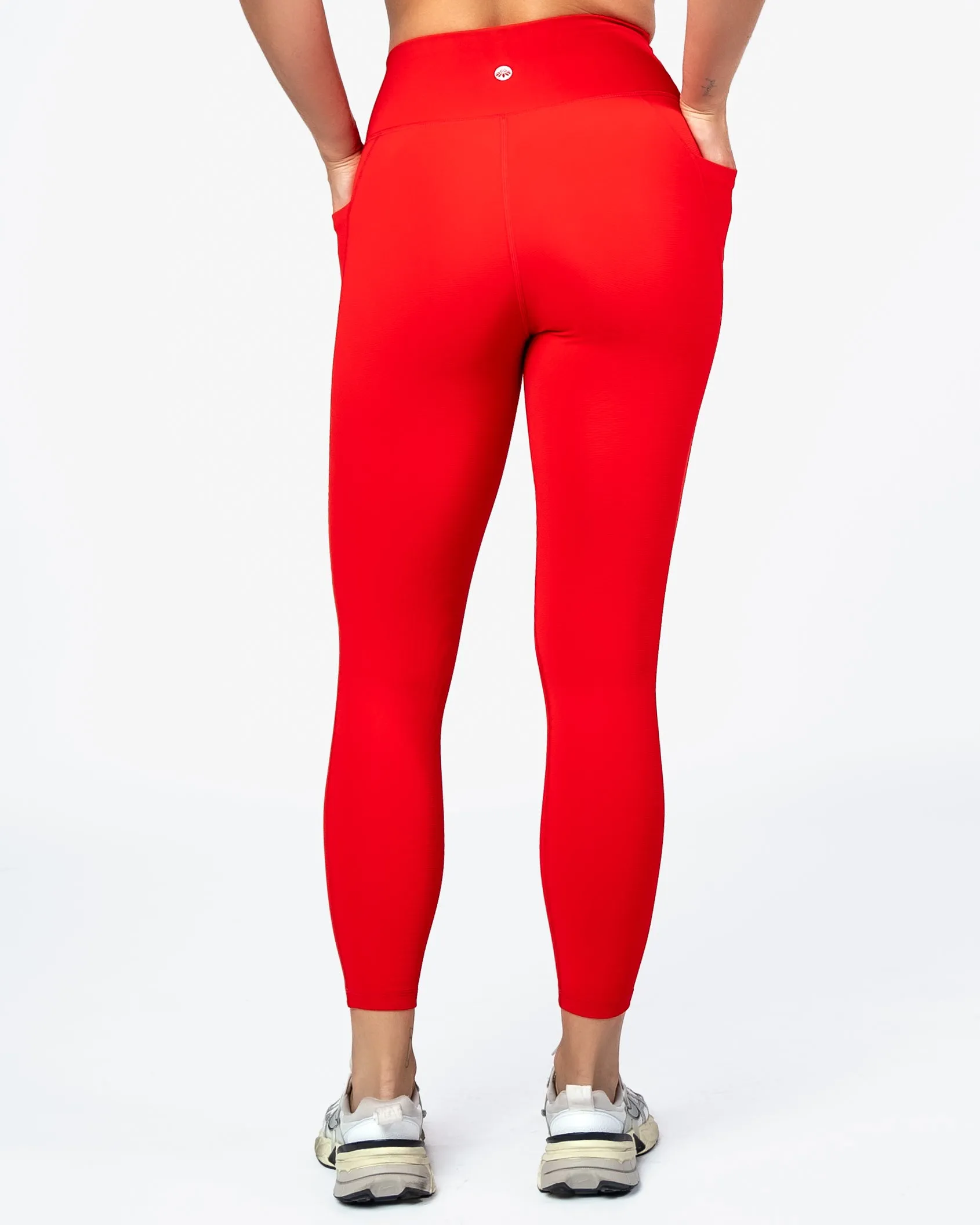 Ribbed Shakti 7/8 Leggings - Heartthrob