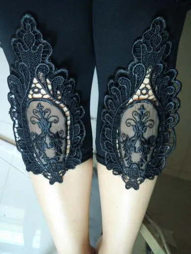 S- 7XL plus size leggings women leggings lace decoration white leggings size 7XL 6XL 5xl 4xl 3xl xxl xl L M S custom made