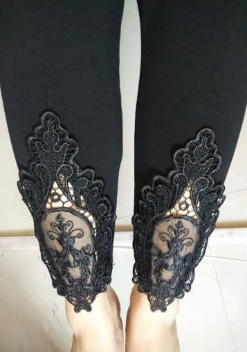 S- 7XL plus size leggings women leggings lace decoration white leggings size 7XL 6XL 5xl 4xl 3xl xxl xl L M S custom made