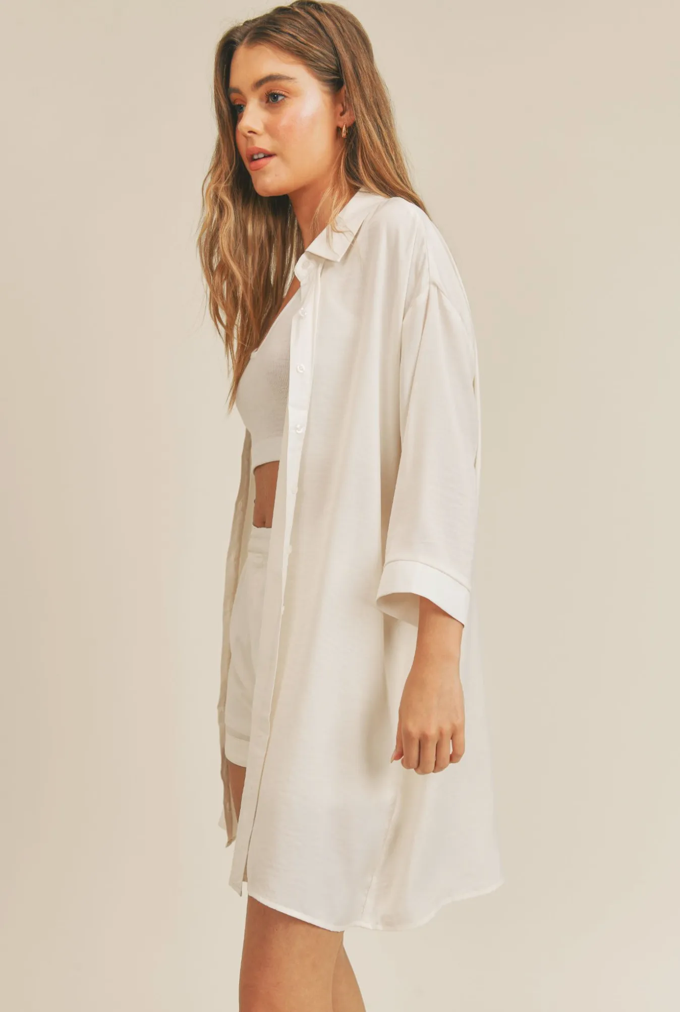 Sadie & Sage Friendly Face Shirt Dress