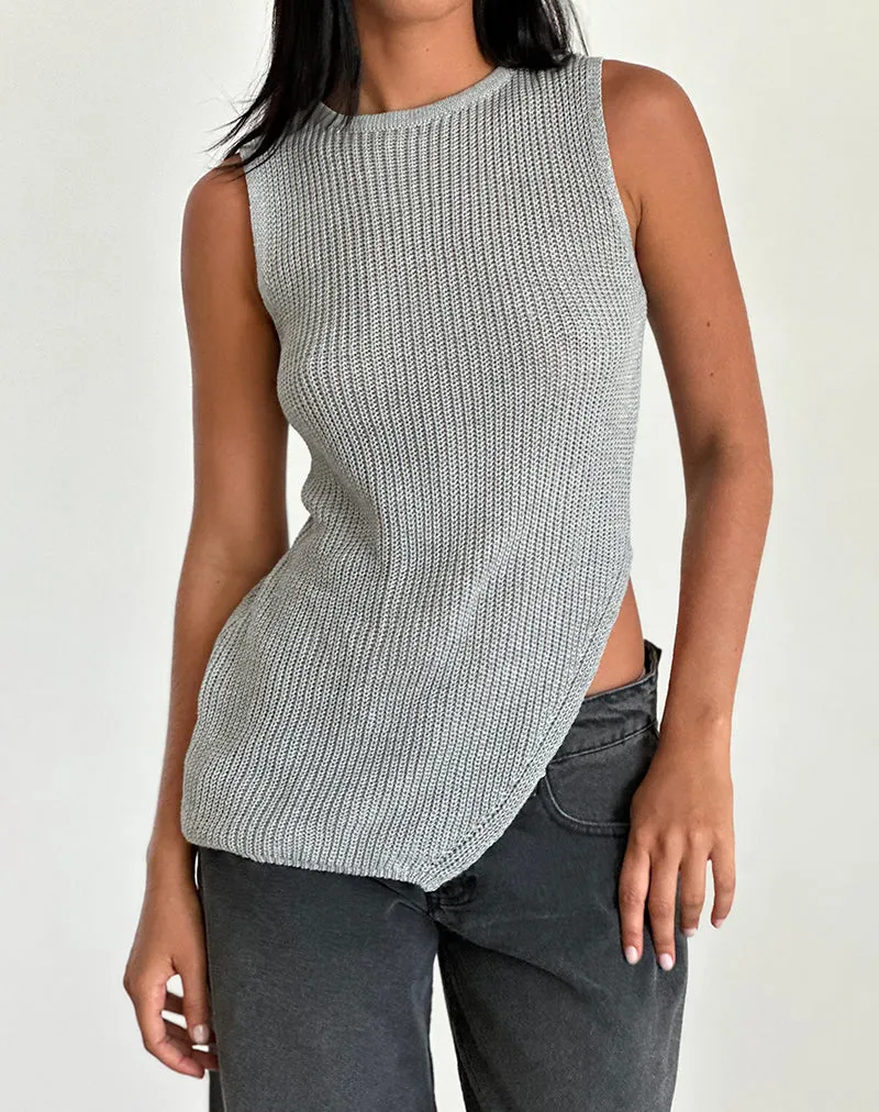 Shartina Tank Top in Grey Knit