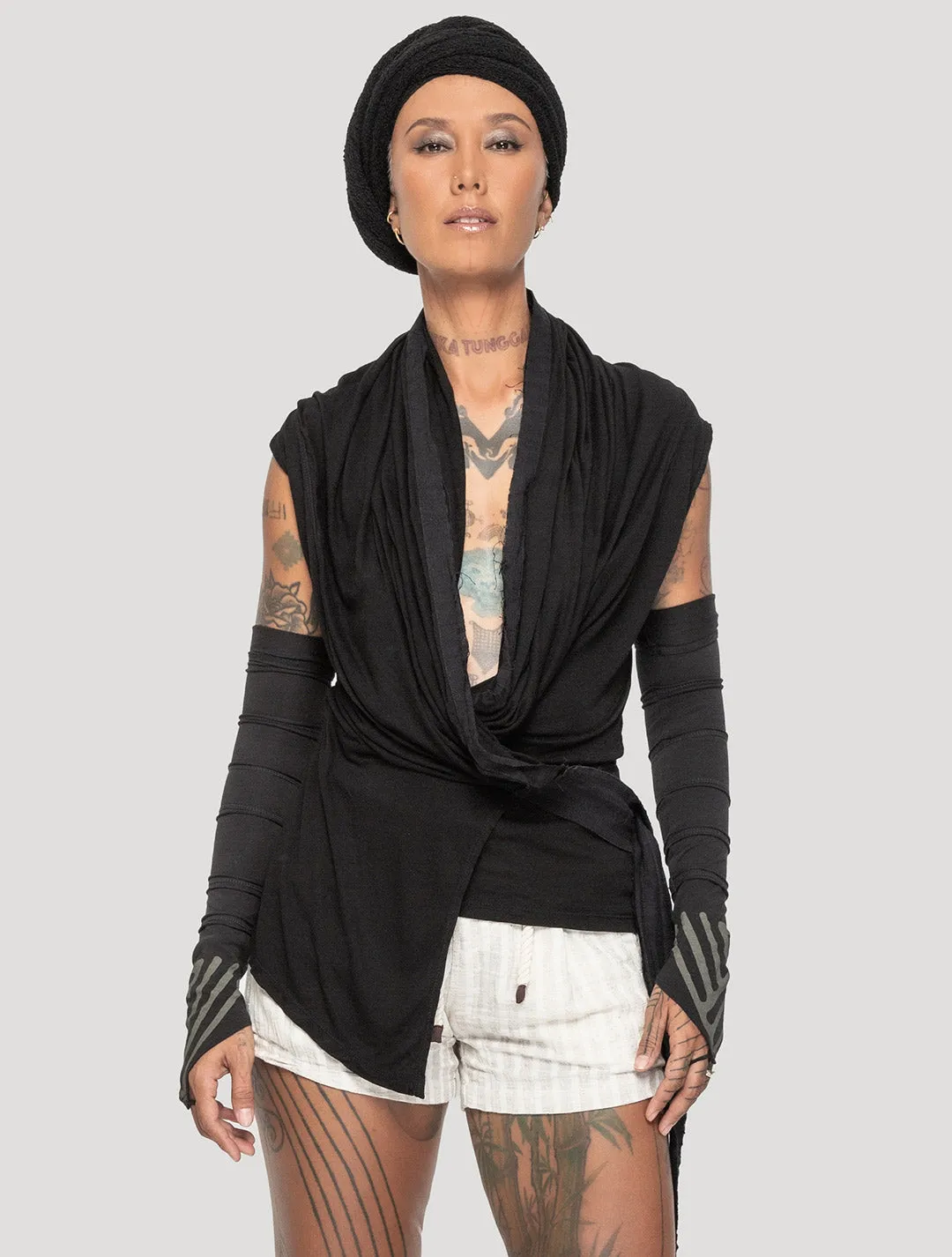 Sorcerer Hooded Wrap Top