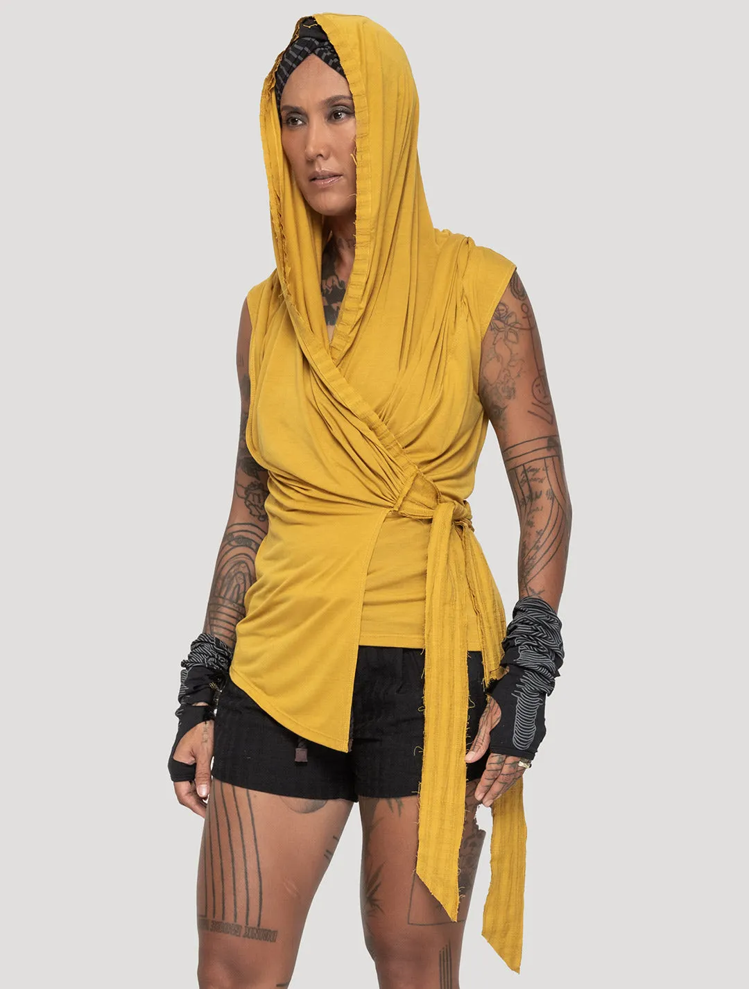 Sorcerer Hooded Wrap Top