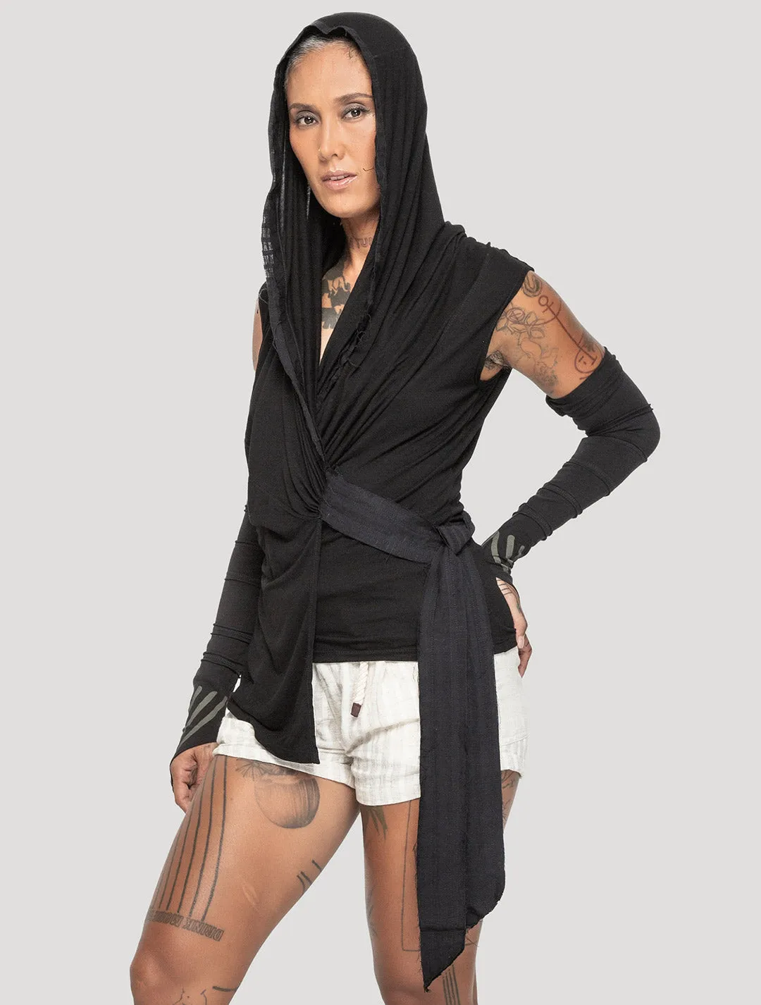 Sorcerer Hooded Wrap Top