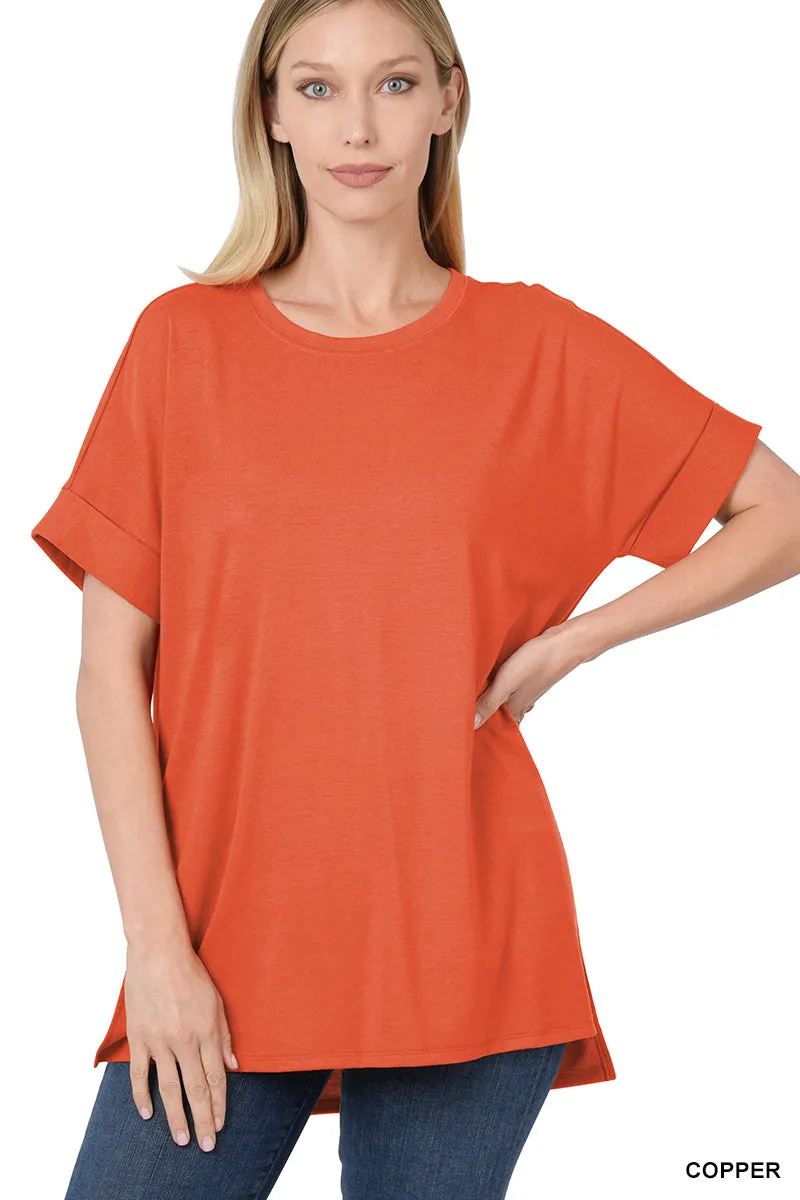 Southern Round Neck Short Sleeve Top