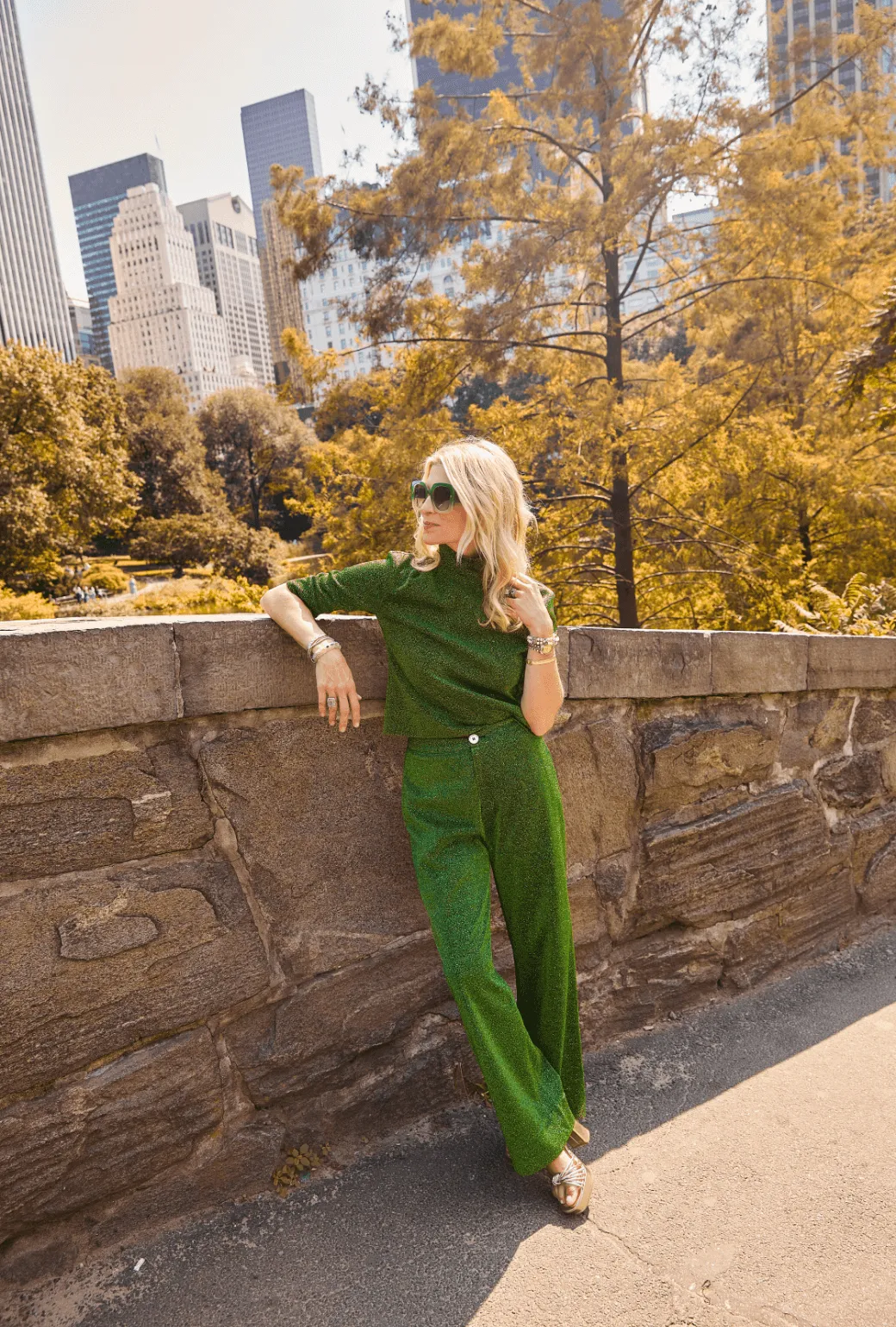 Sparkle Trousers - Green