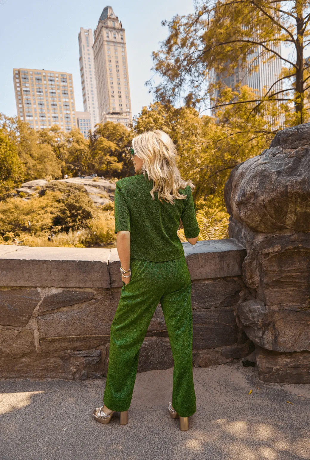 Sparkle Trousers - Green