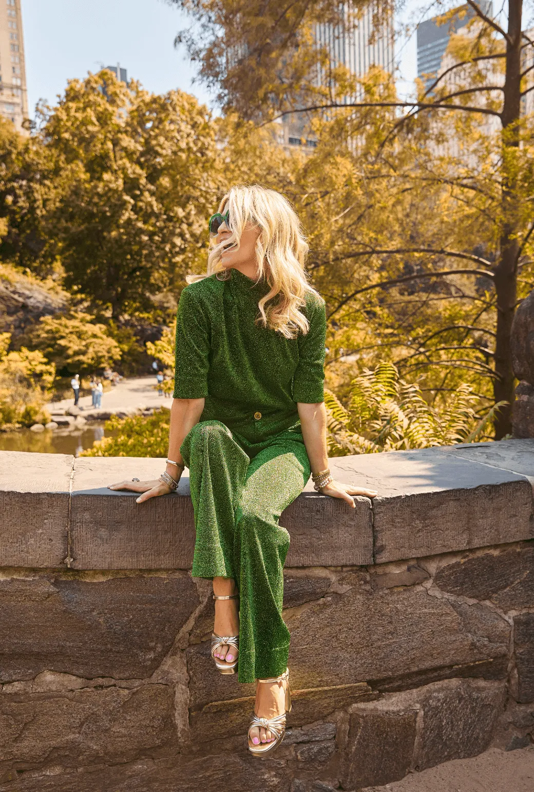 Sparkle Trousers - Green