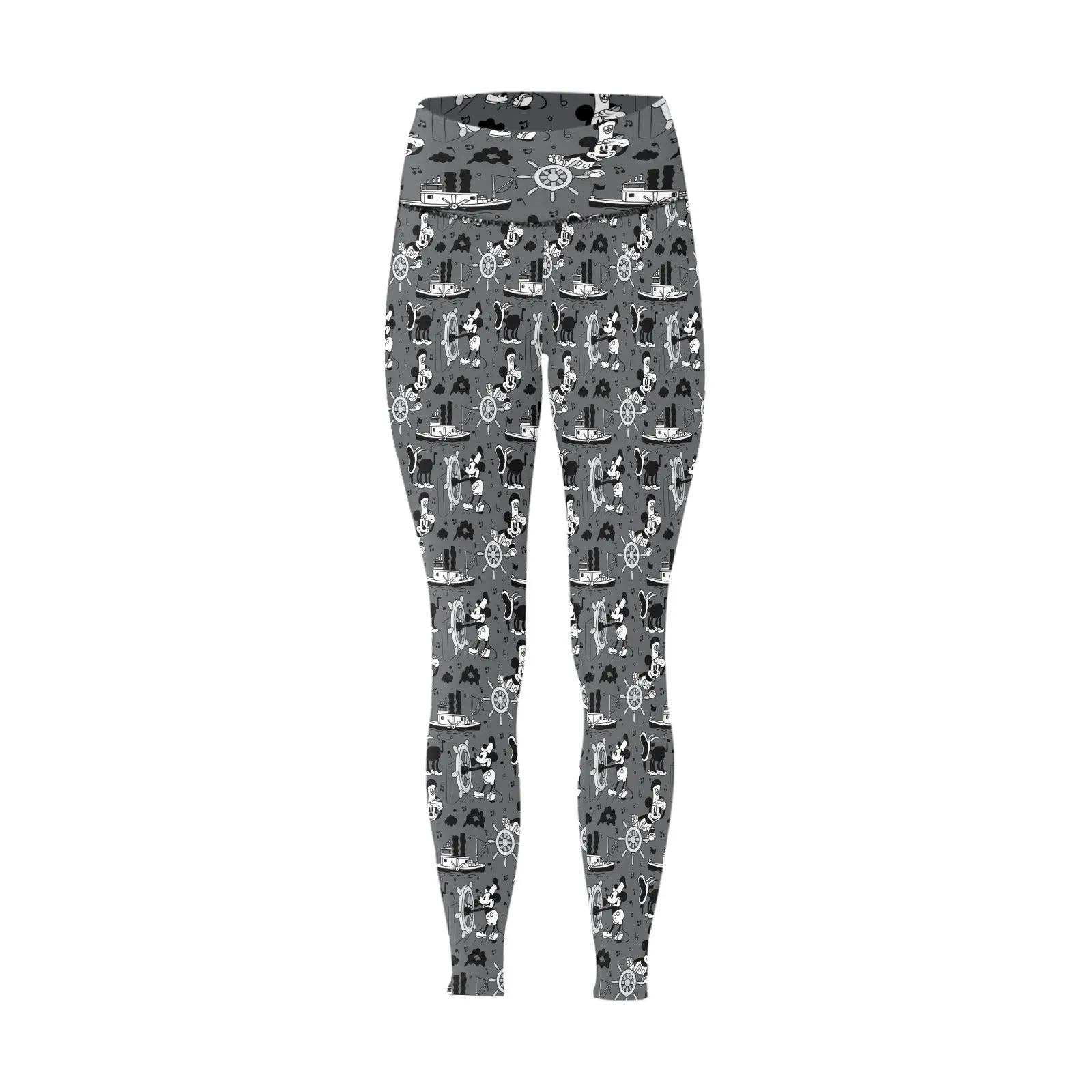 Steamboat Mickey Women's Athletic Leggings