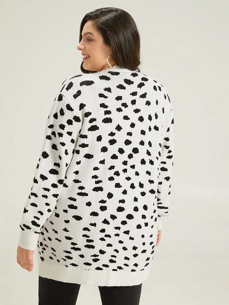 Supersoft Essentials Dot Print Open Front Cardigan