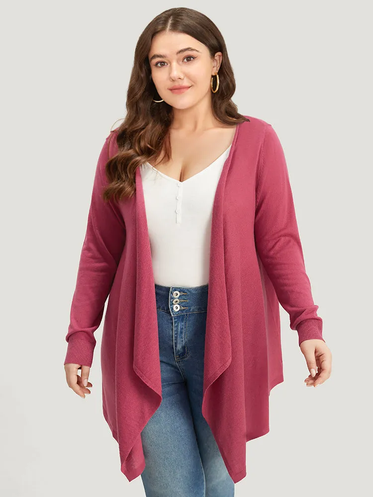 Supersoft Essentials Drape Asymmetrical Neck Cardigan