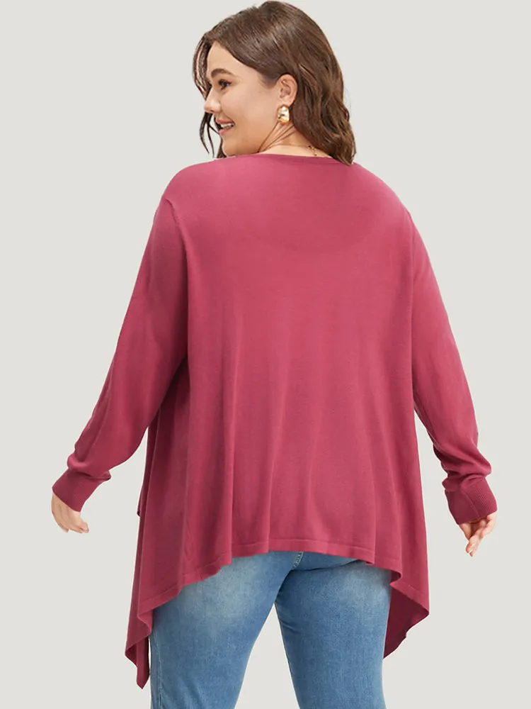 Supersoft Essentials Drape Asymmetrical Neck Cardigan