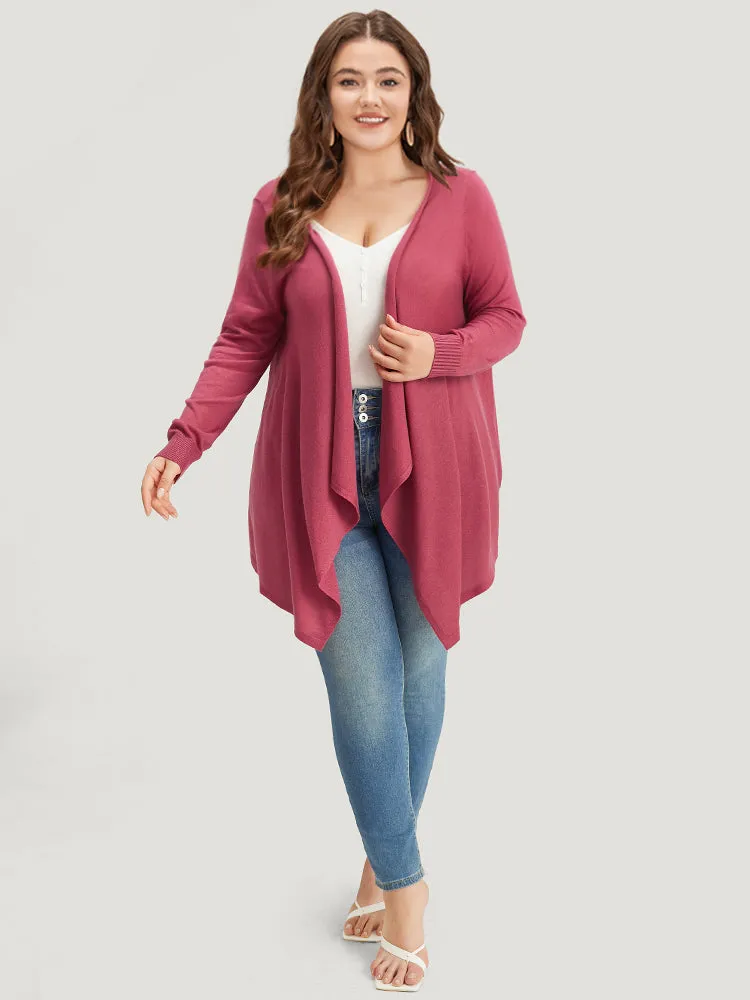 Supersoft Essentials Drape Asymmetrical Neck Cardigan