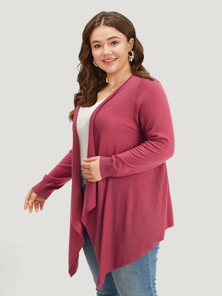 Supersoft Essentials Drape Asymmetrical Neck Cardigan