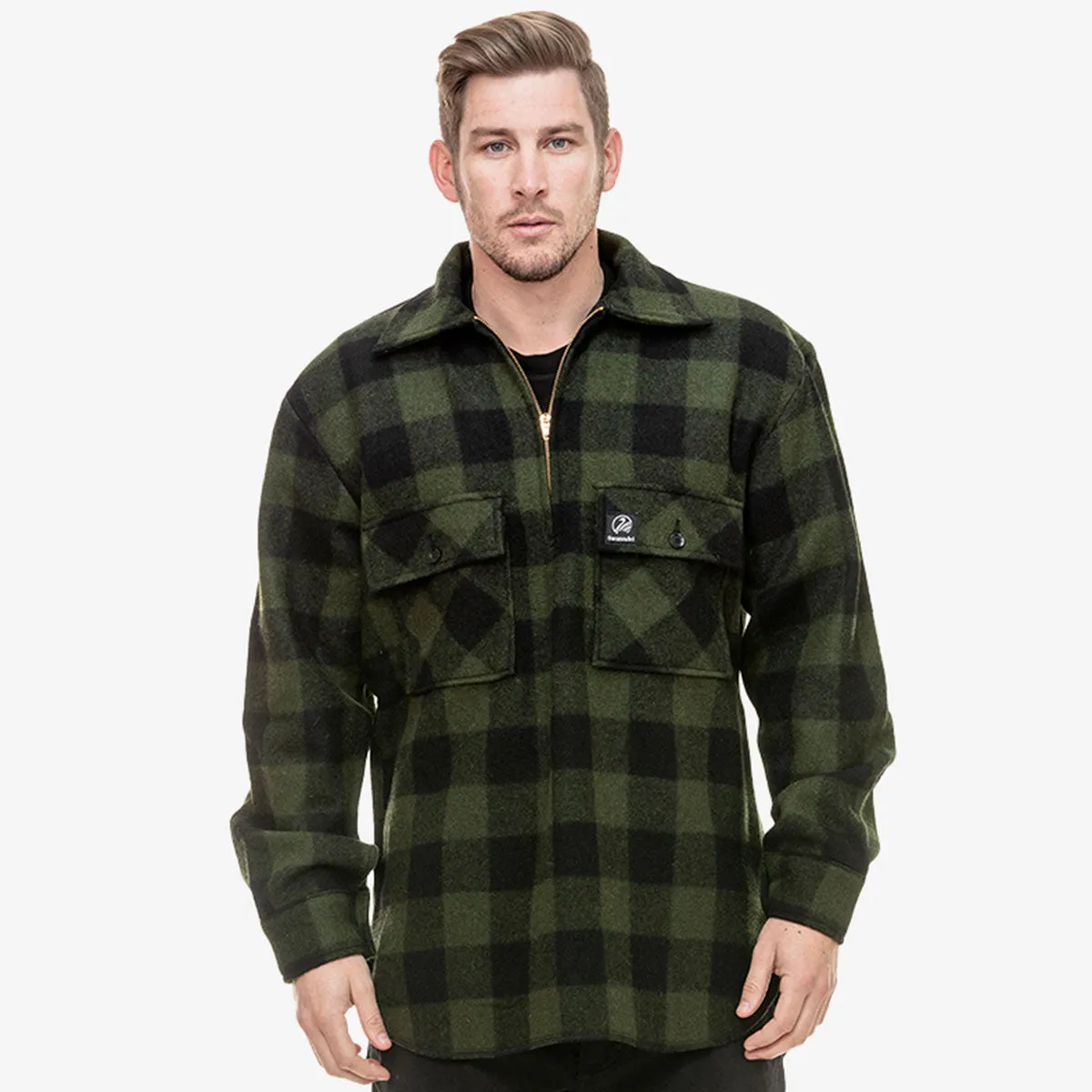 Swanndri Ranger Quarter Zip Mid Weight Bushshirt