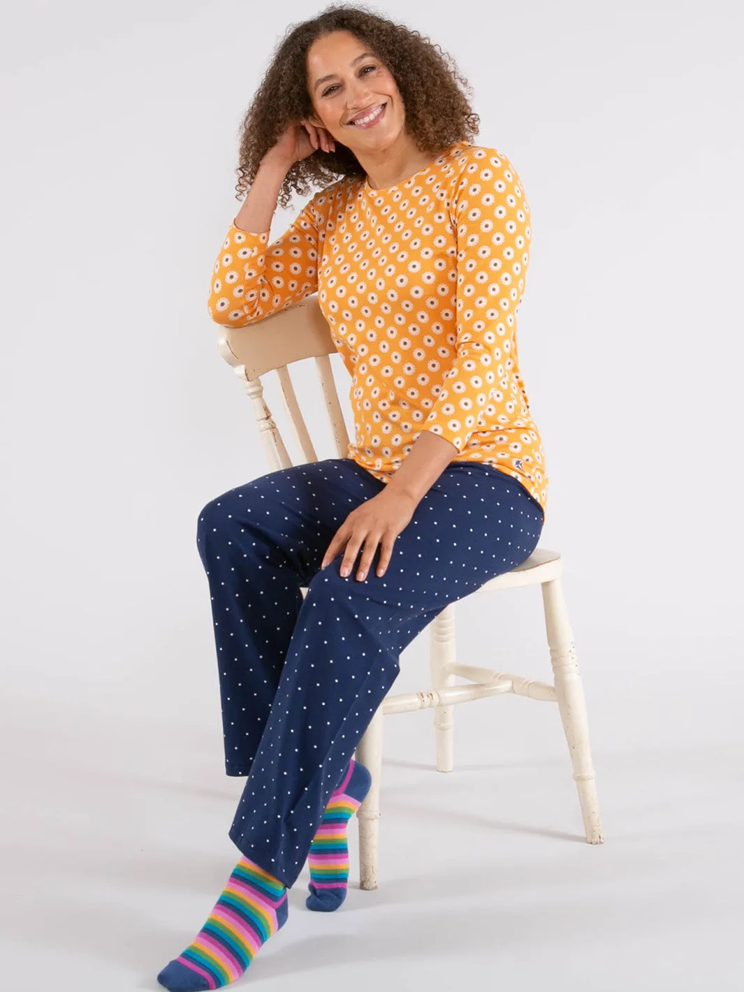 Tarrant jersey top daisy dot