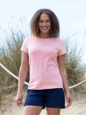 Tarrant jersey top pink stripe