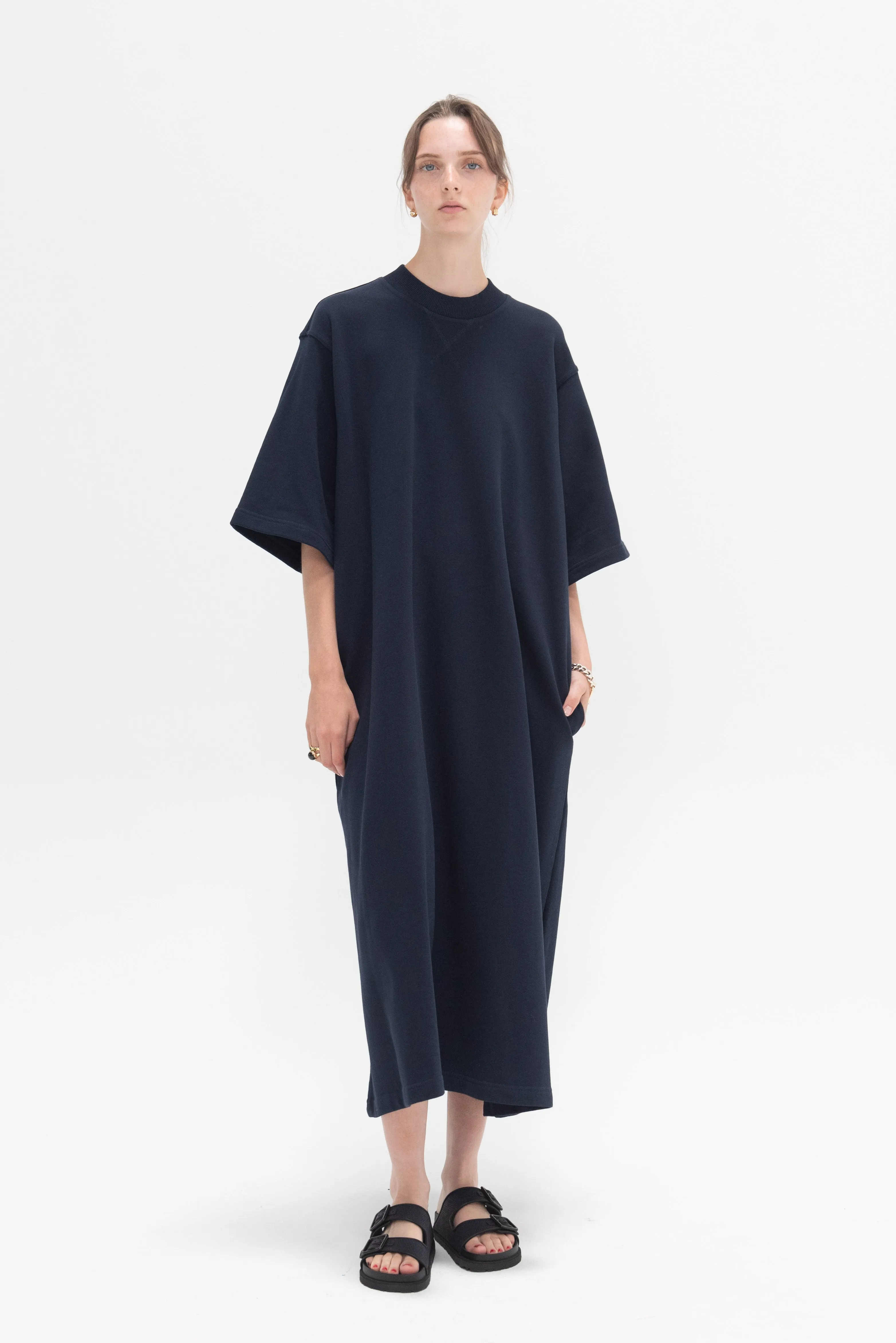 Tatum FLeece Dress, Navy