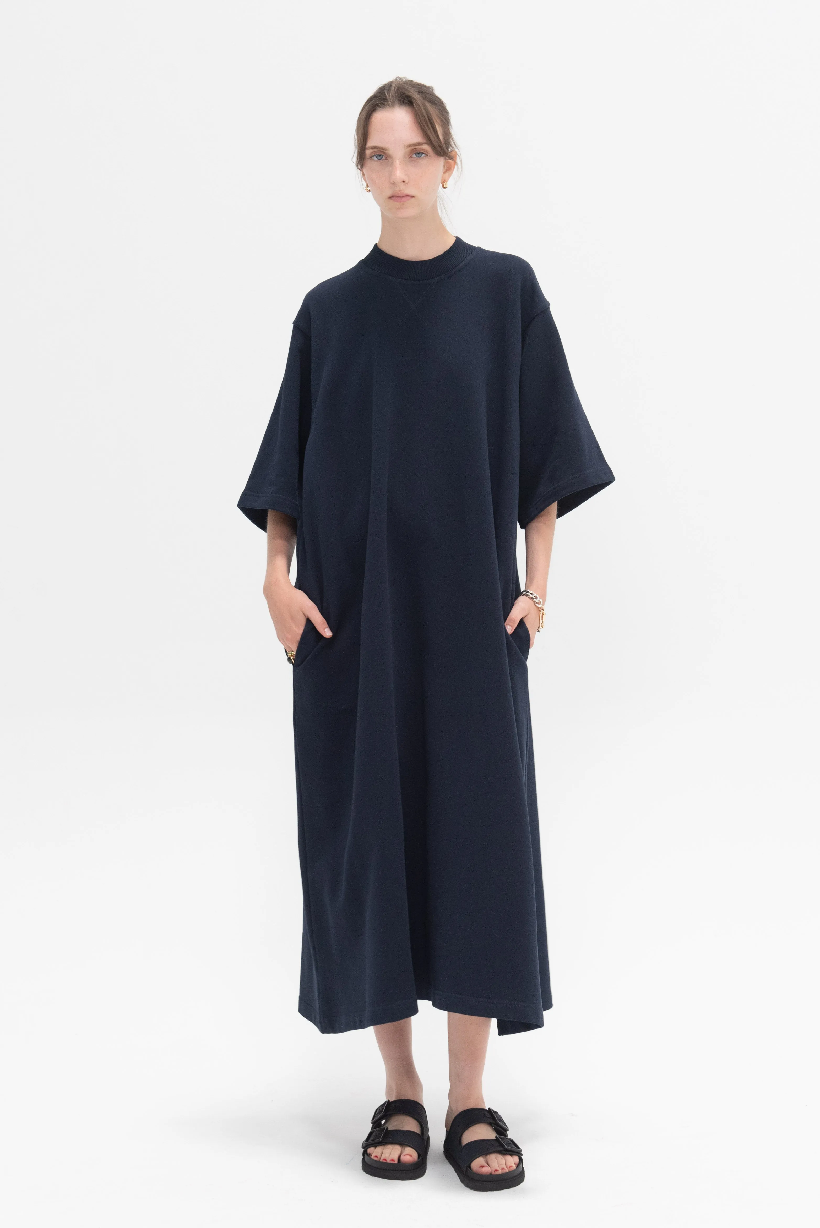 Tatum FLeece Dress, Navy