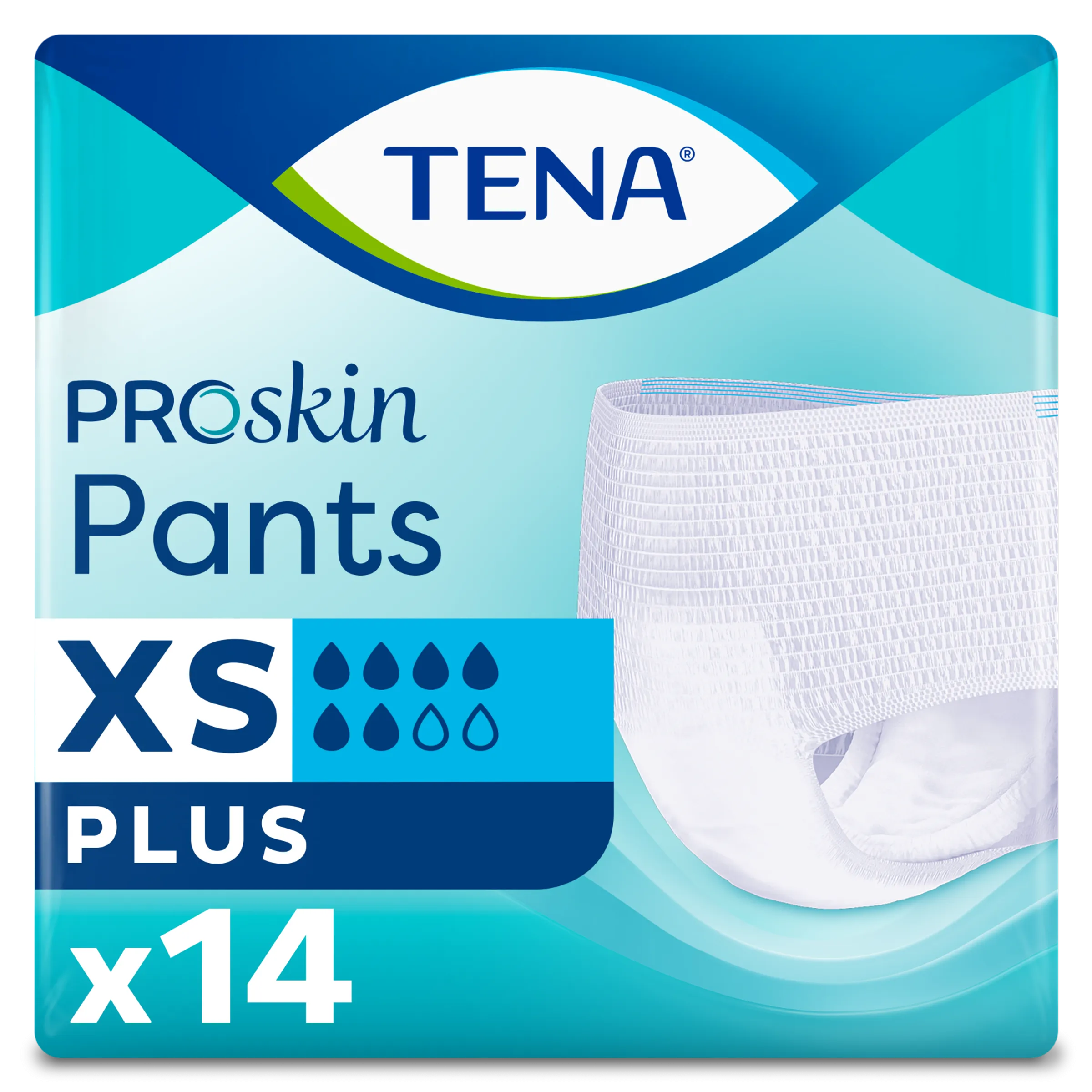 Tena Proskin Pants Plus XS 14 - Comfortabele incontinentiebroekjes met hoge absorptie