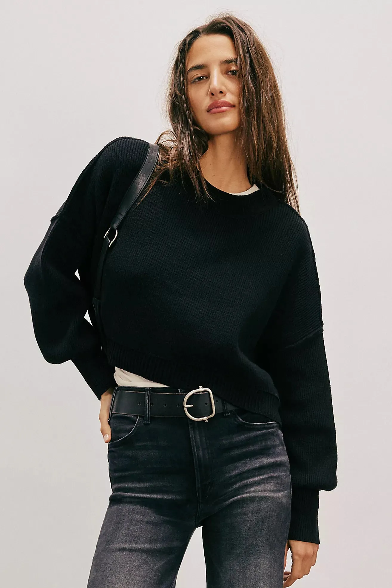 The Easy Street Tunic by Free People - Black