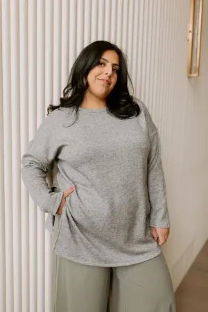 The Gia Tunic Top by NLT - Grey - PLUS