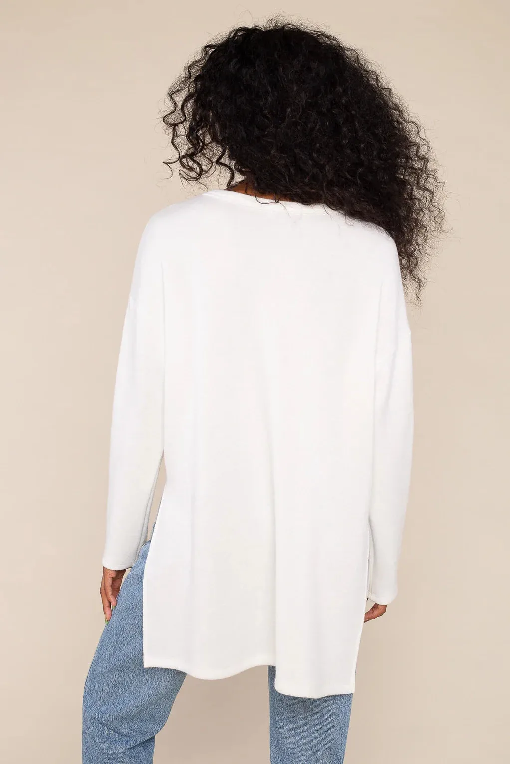 The Gia Tunic Top by NLT - White - PLUS