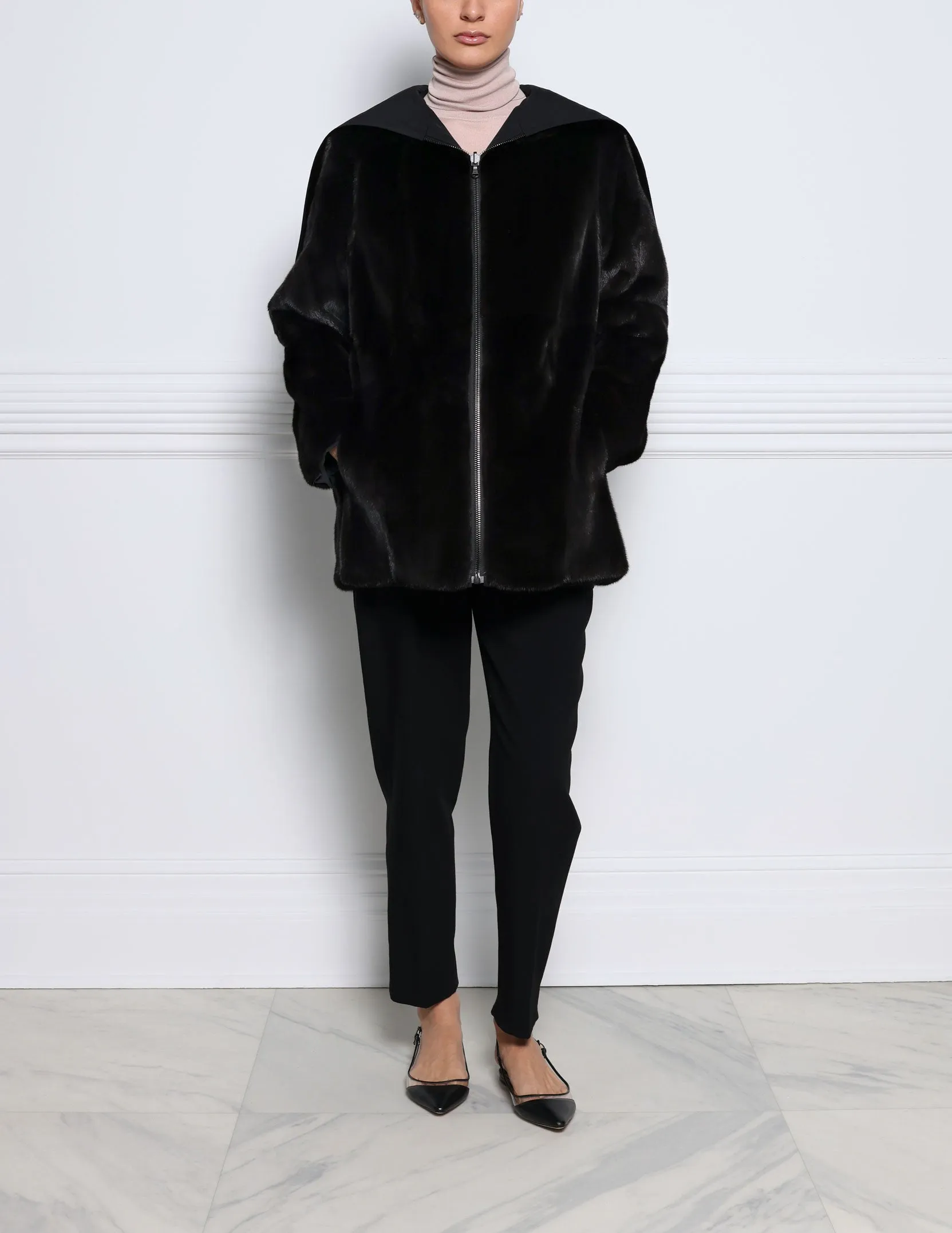 The Stadium Reversible Mink Fur Coat