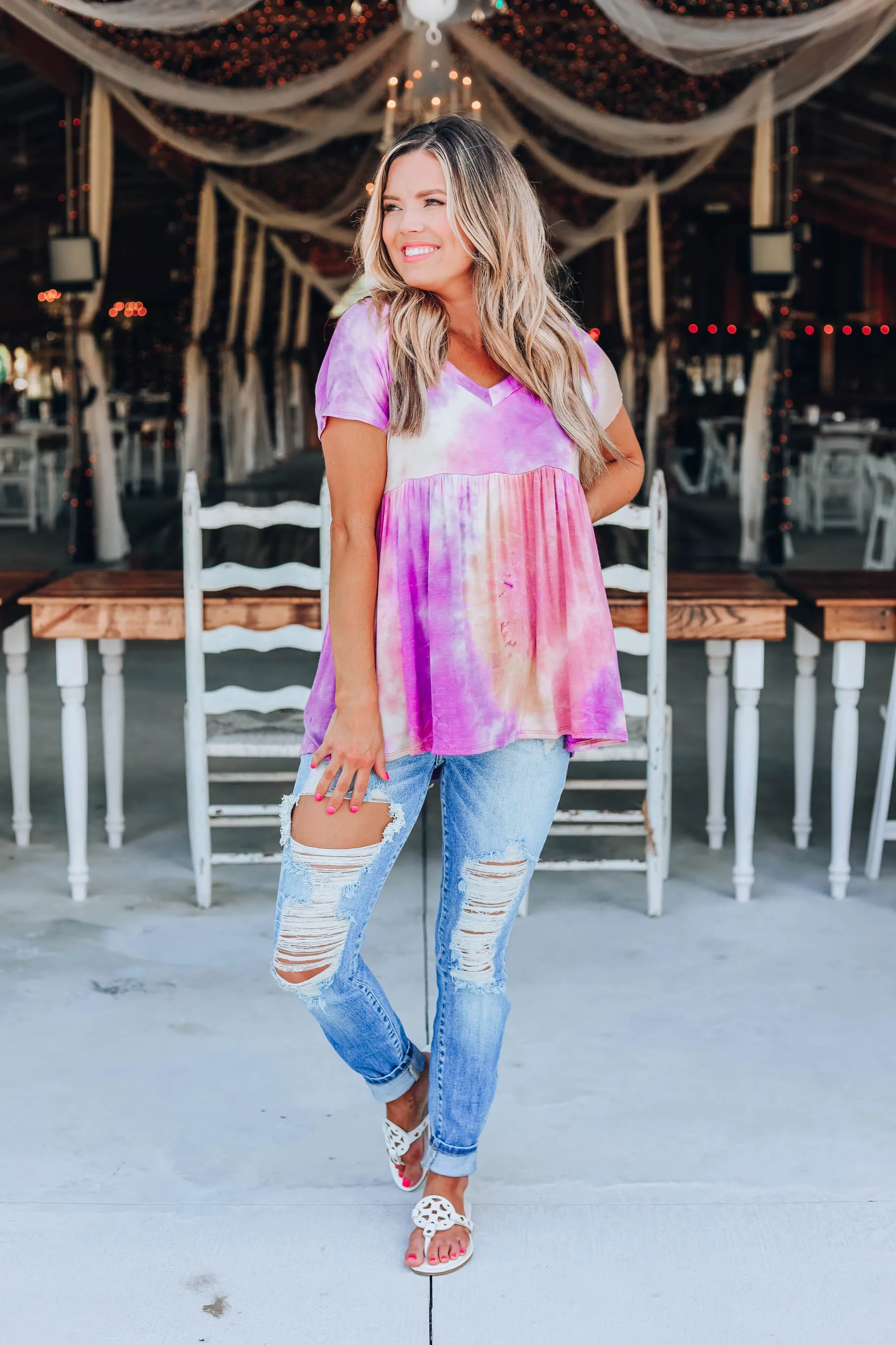 Tie Dye Craze Baby Doll Top