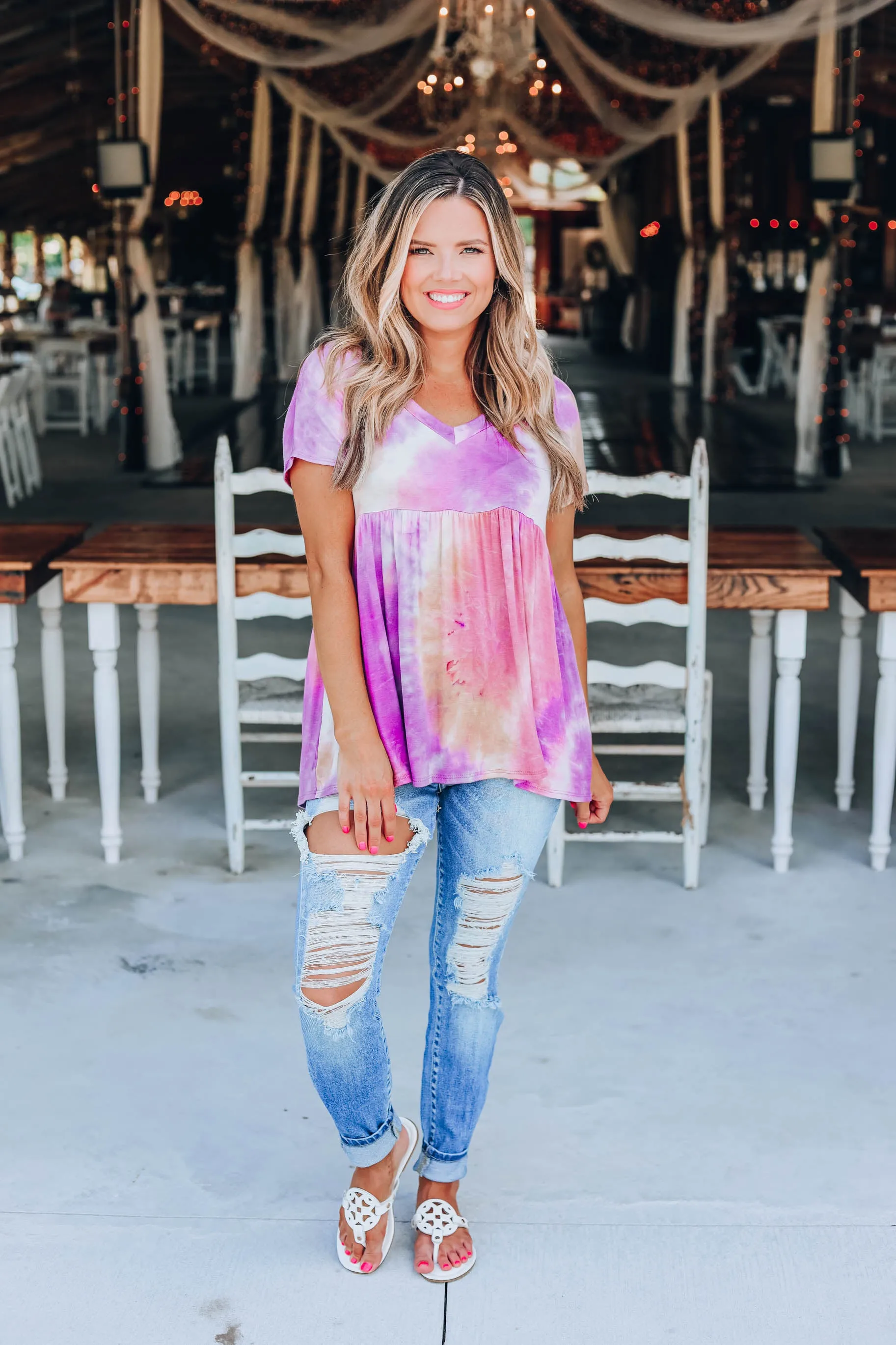 Tie Dye Craze Baby Doll Top