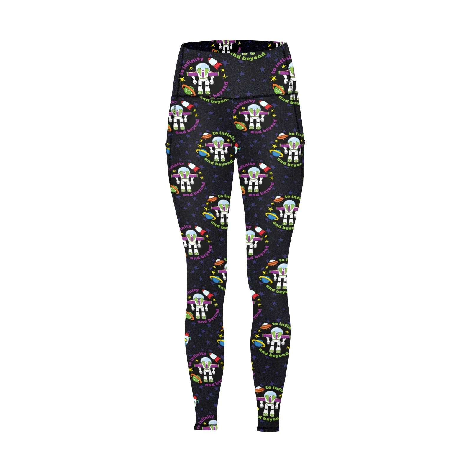 To Infinity And Beyond Women's Athletic Leggings With Pockets