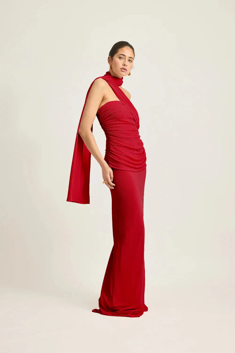 Tojha Iesha Dress in Cherry Red