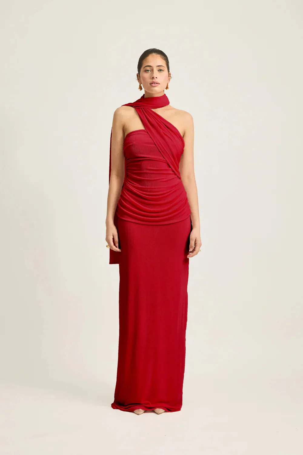 Tojha Iesha Dress in Cherry Red