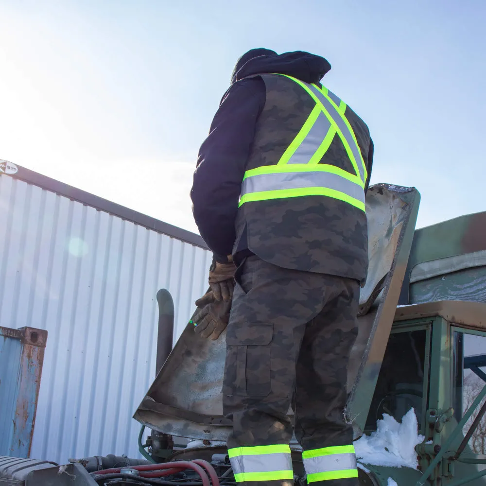 Tough Duck® Camo Flex Insulated Safety Vest - X-Back - ANSI Class 1 - SV08