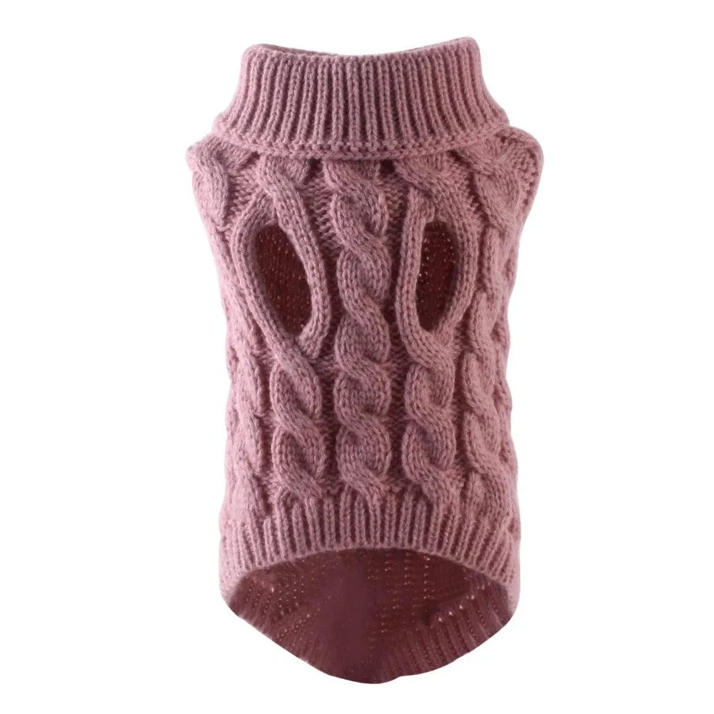 Turtleneck Knitted Pet Sweater Vest