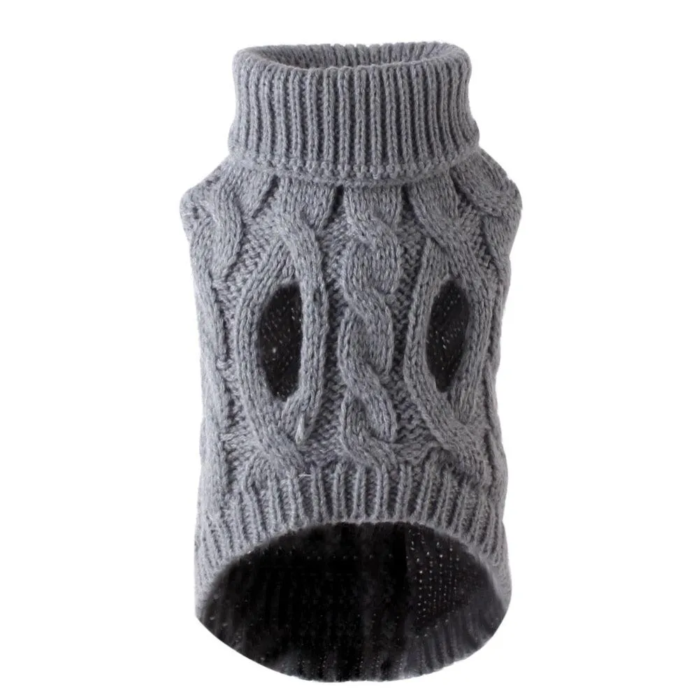 Turtleneck Knitted Pet Sweater Vest