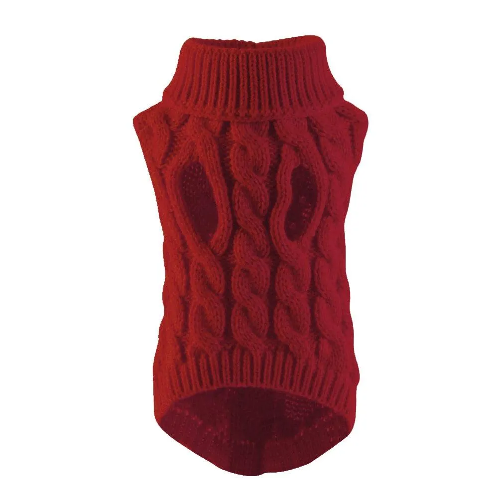 Turtleneck Knitted Pet Sweater Vest