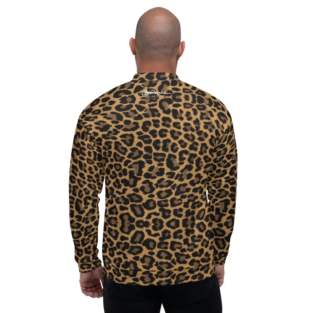 Unisex Bomber Jacket - Leopard - Men