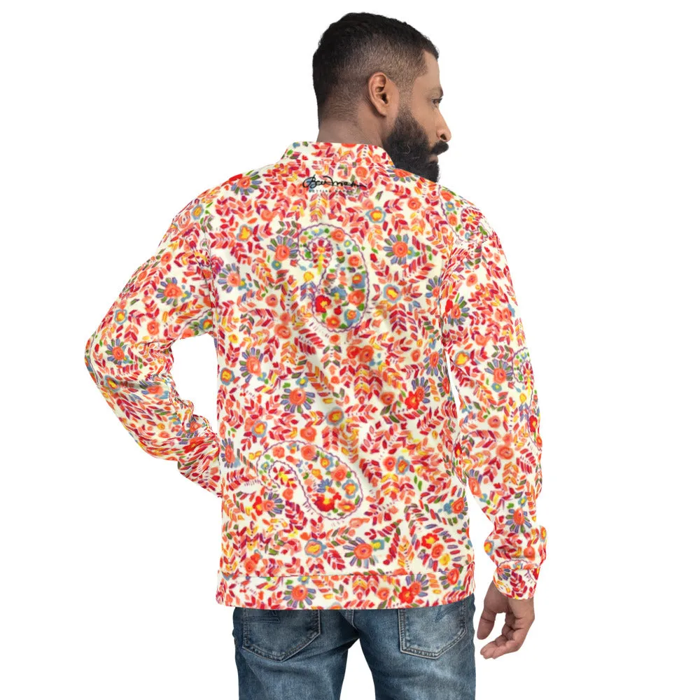 Unisex Bomber Jacket - Retro Paisley - Men