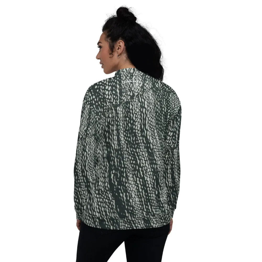 Unisex Bomber Jacket - Tire Scribbles - Women