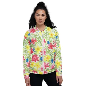 Unisex Bomber Jacket - Wildflower - Women