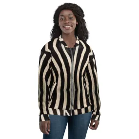 Unisex Bomber Jacket - Zebra - Women