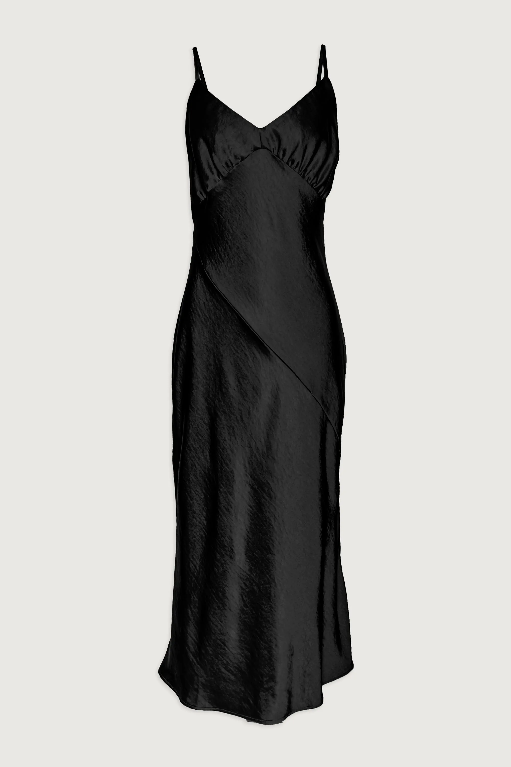 V-NECK SATIN SLIP DRESS