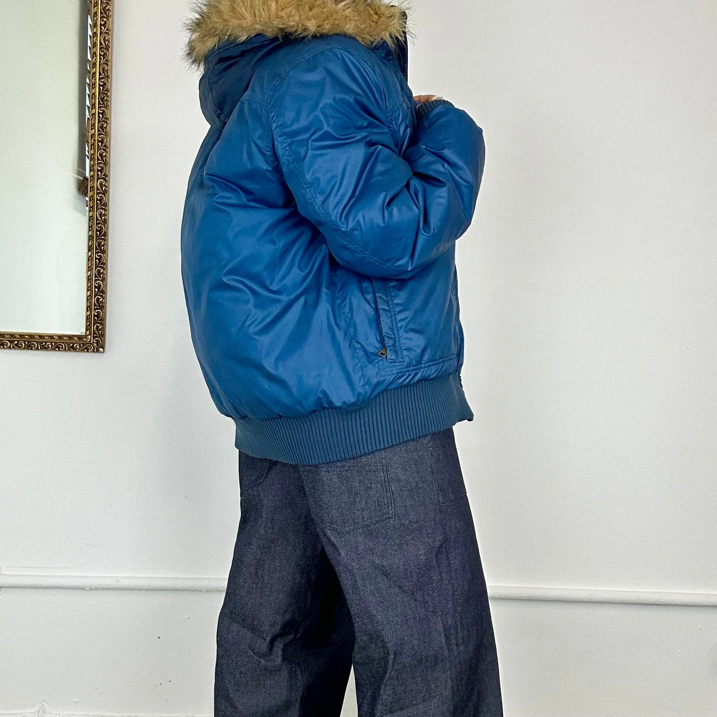 vintage lee down filled puffer coat